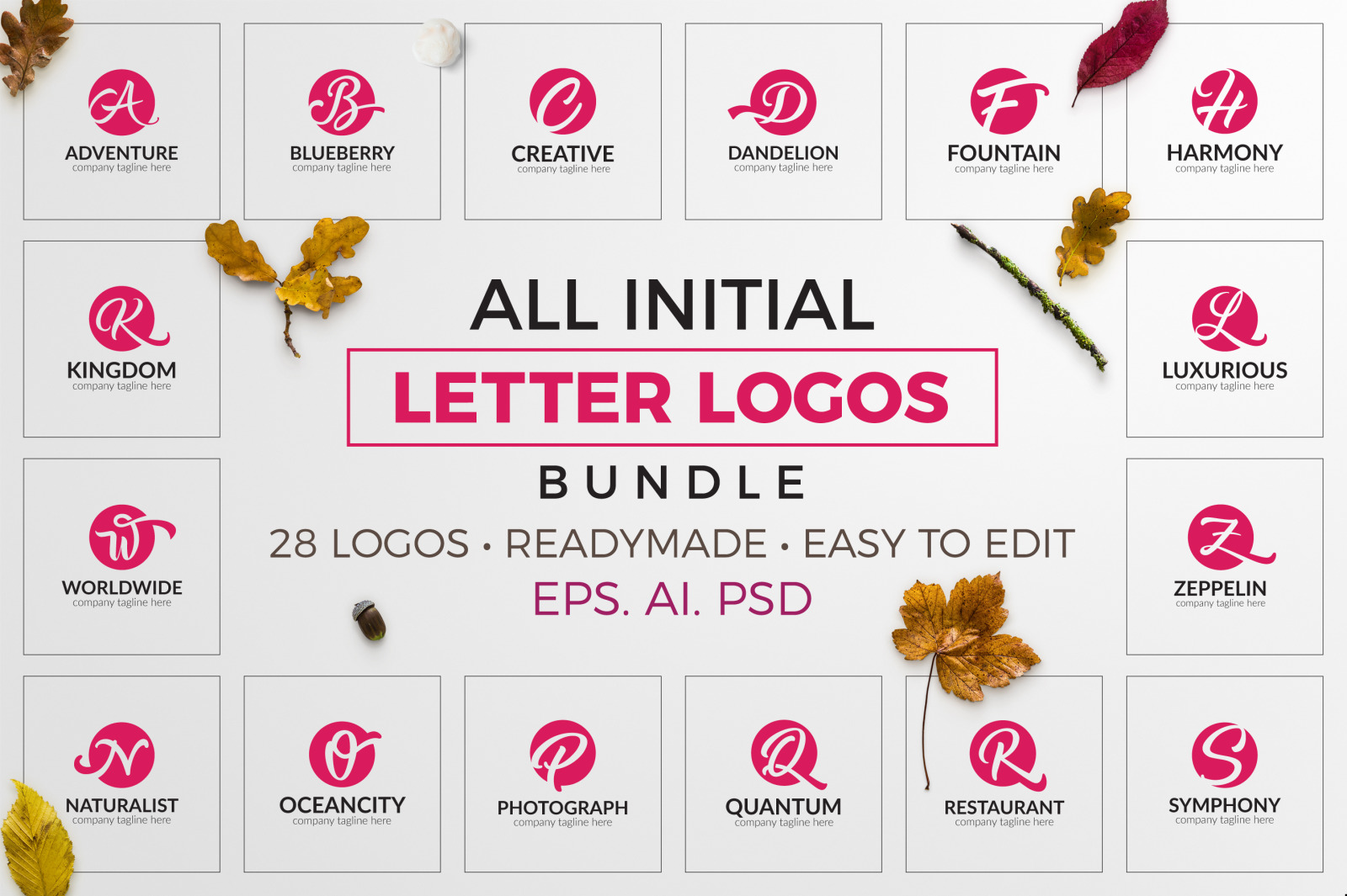 All Initial Letter Logos Bundle