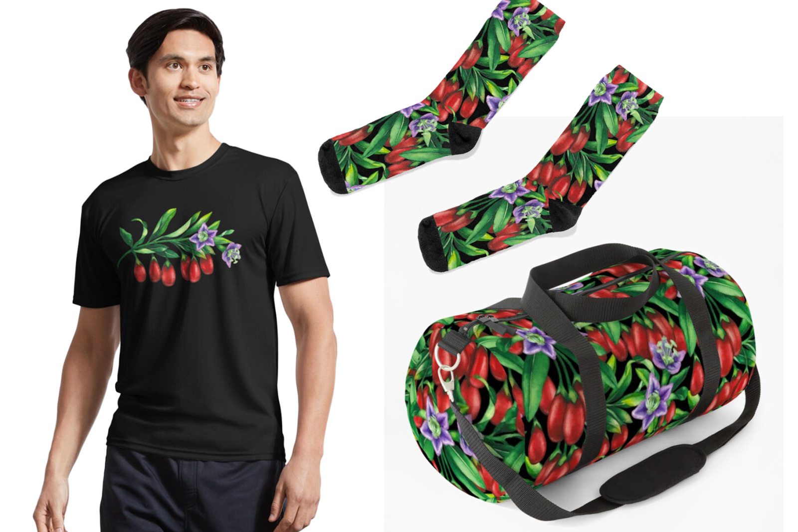 Watercolor goji collection Watercolor goji collection