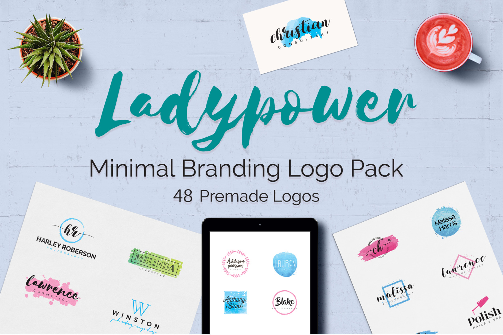 LADYPOWER Feminine Branding Logo Pack