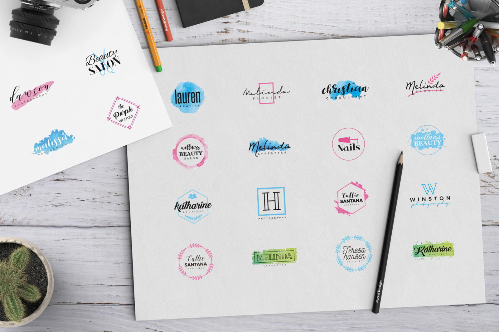 LADYPOWER Feminine Branding Logo Pack