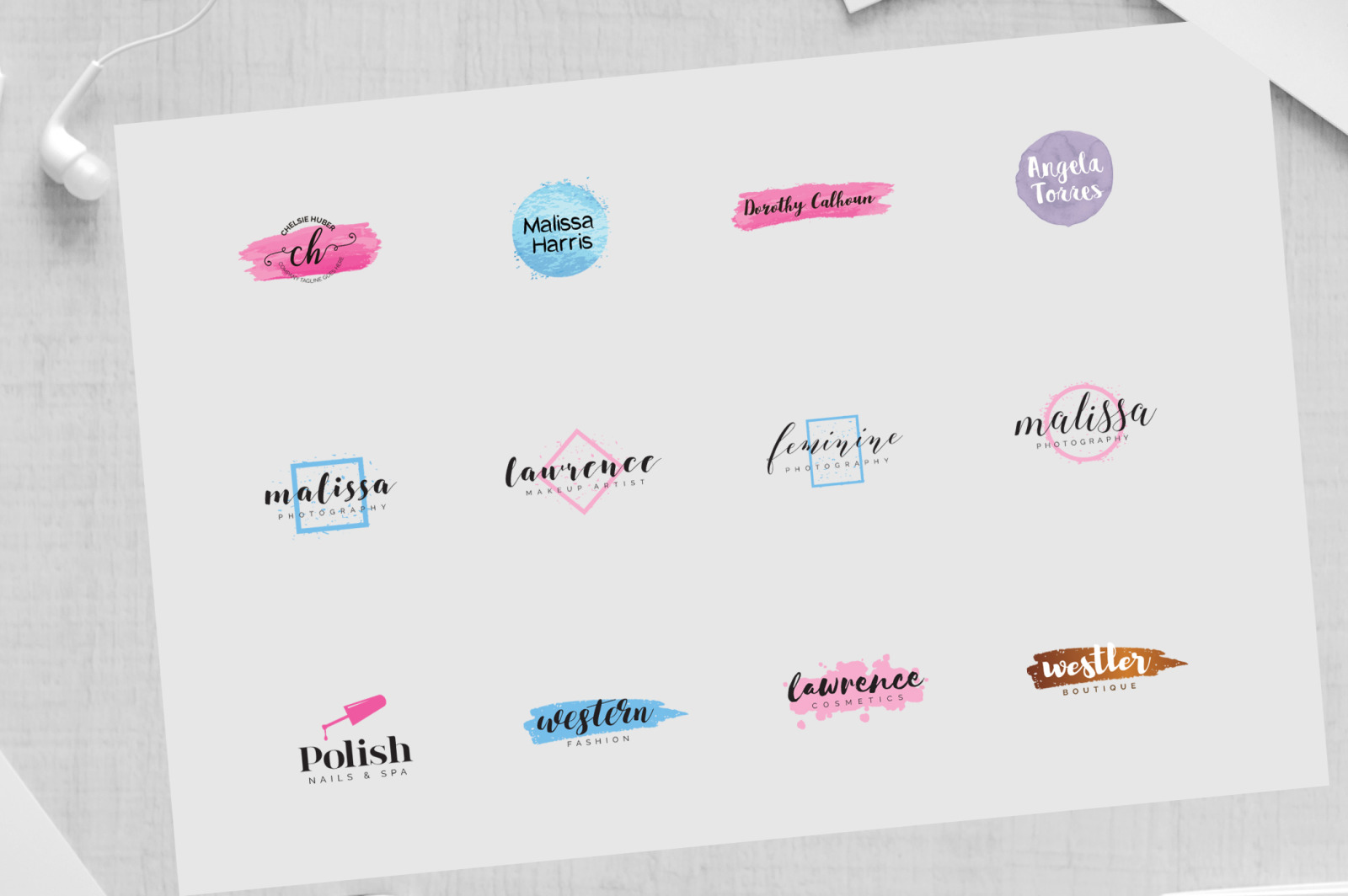 LADYPOWER Feminine Branding Logo Pack