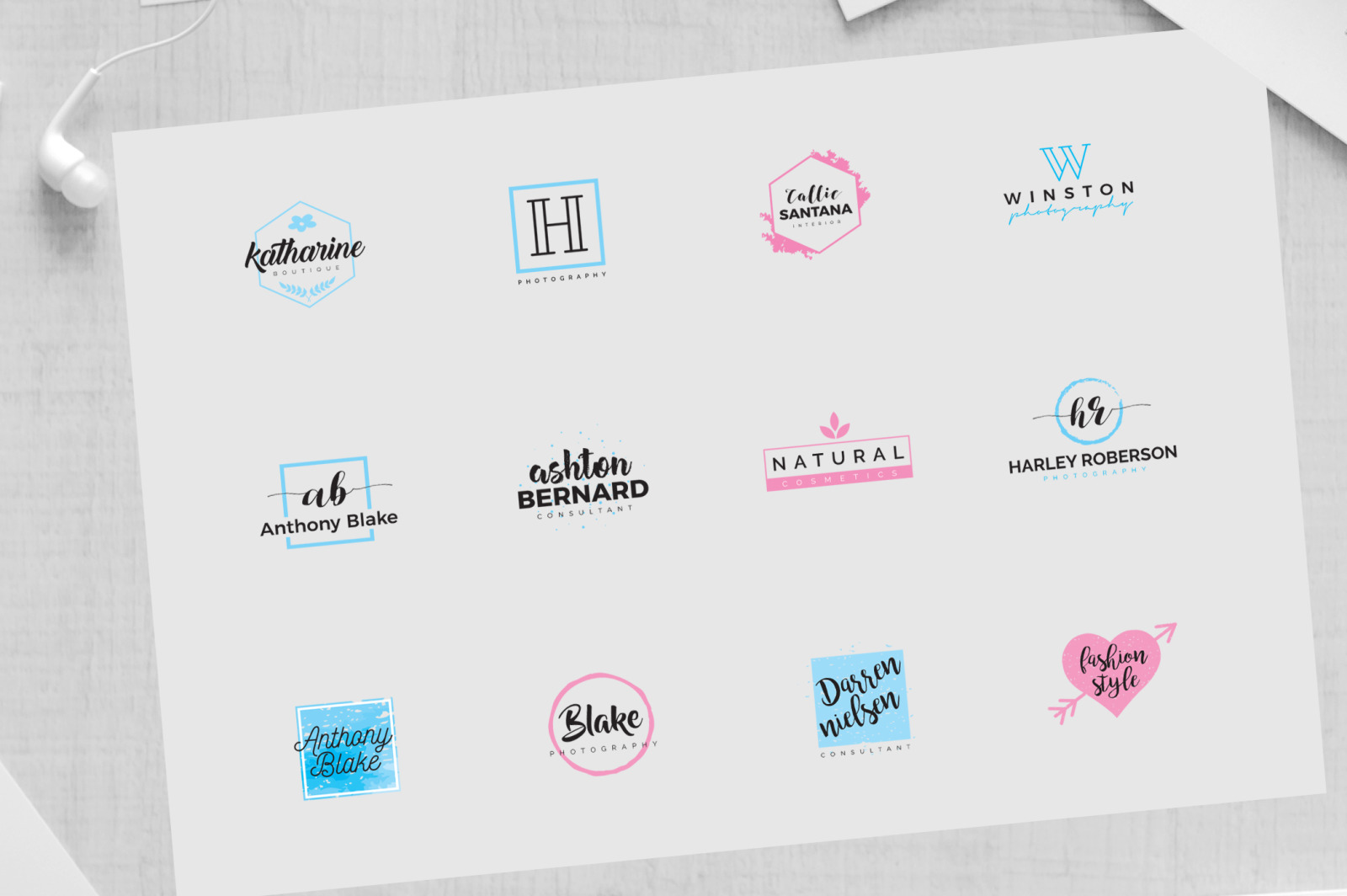 LADYPOWER Feminine Branding Logo Pack