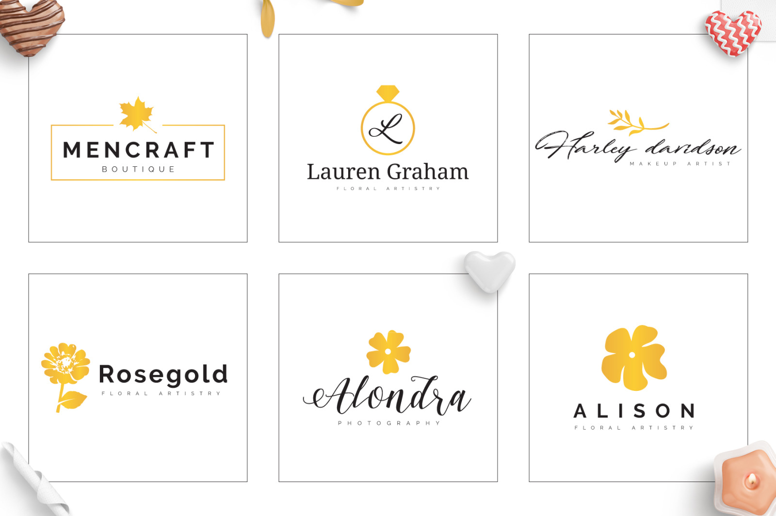 70 Elegant Floral Logo Bundle