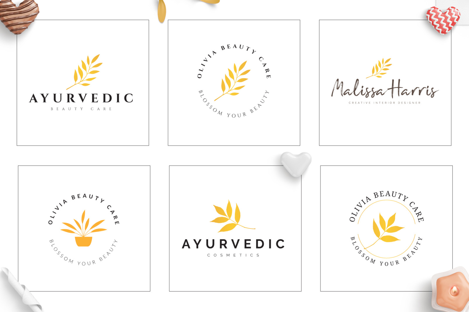 70 Elegant Floral Logo Bundle