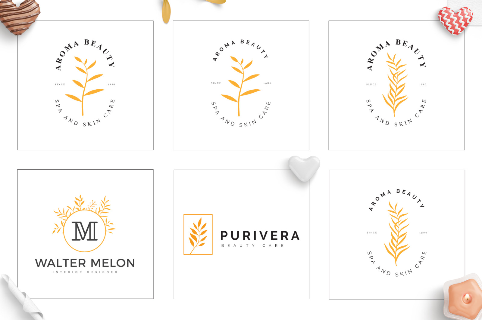 70 Elegant Floral Logo Bundle