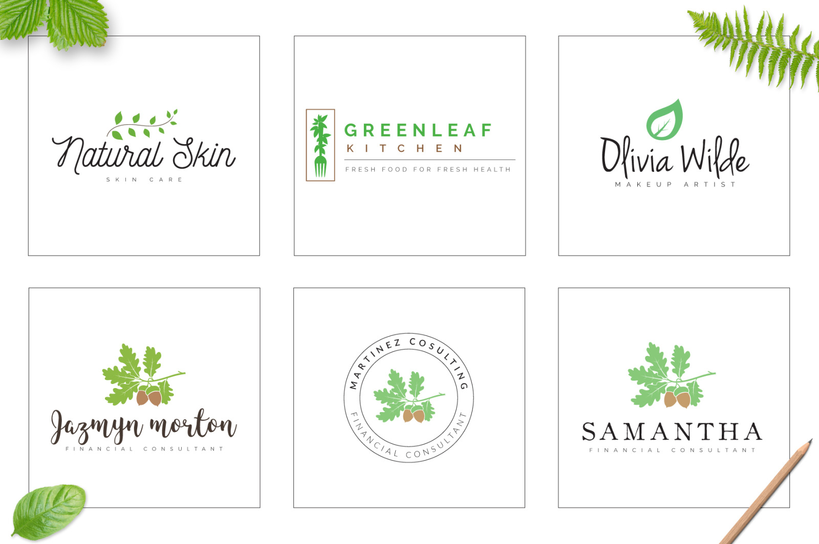 70 Elegant Floral Logo Bundle