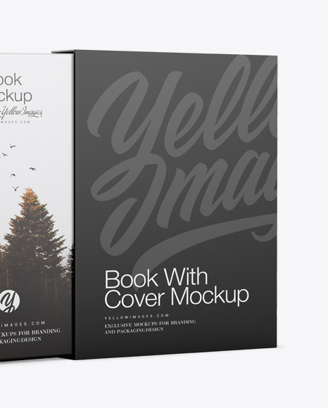 Hardcover Book With Cover Mockup