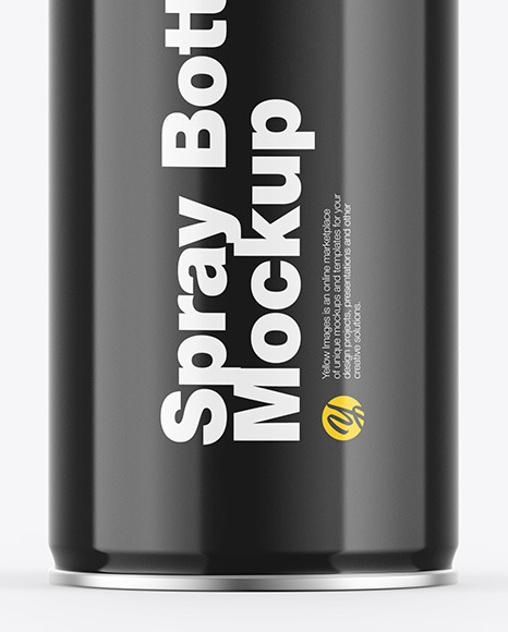 Glossy Spray Bottle Mockup