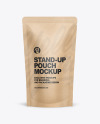 Kraft Paper Stand Up Pouch Mockup