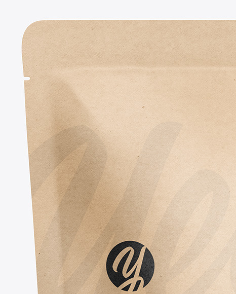 Kraft Paper Stand Up Pouch Mockup