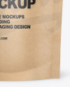 Kraft Paper Stand Up Pouch Mockup