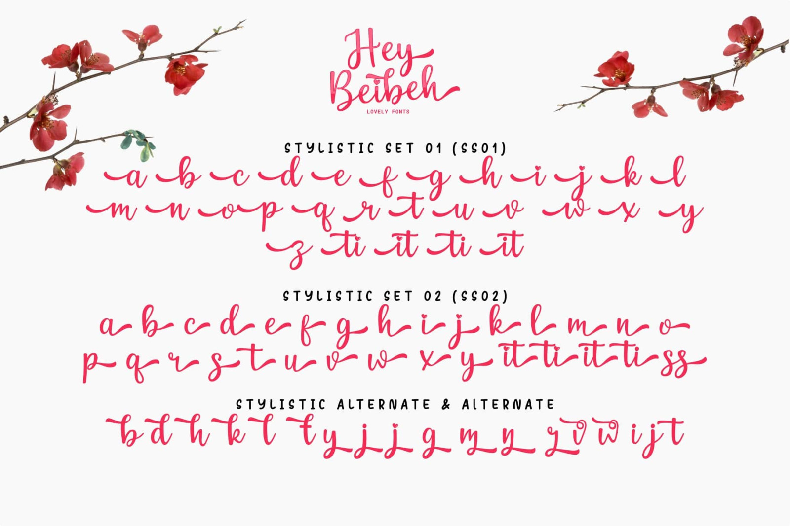 Hey Beibeh - lovely font