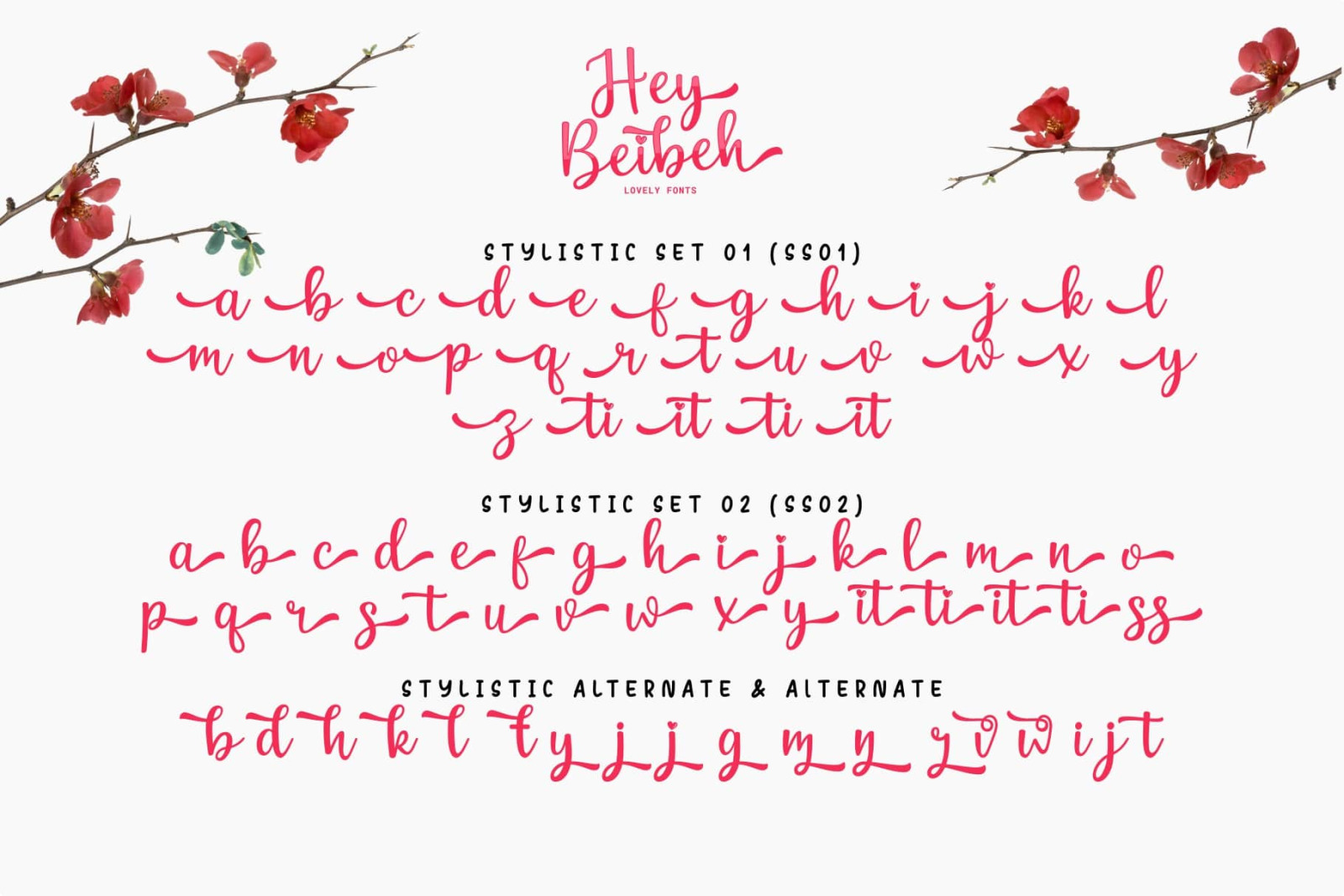 Hey Beibeh - lovely font