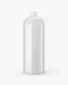 Glossy Spray Can Mockup