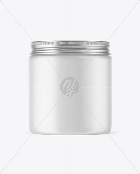 Frosted Plastic Jar Mockup