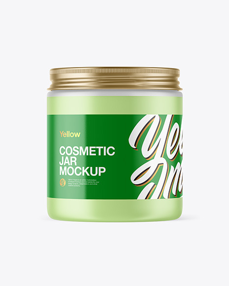 Frosted Plastic Jar Mockup - Plastic jar mockup