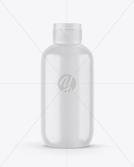 Glossy Plastic Bottle Mockup