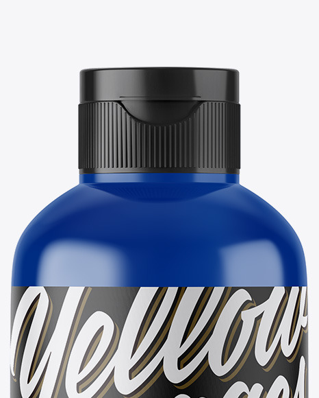 Glossy Plastic Bottle Mockup