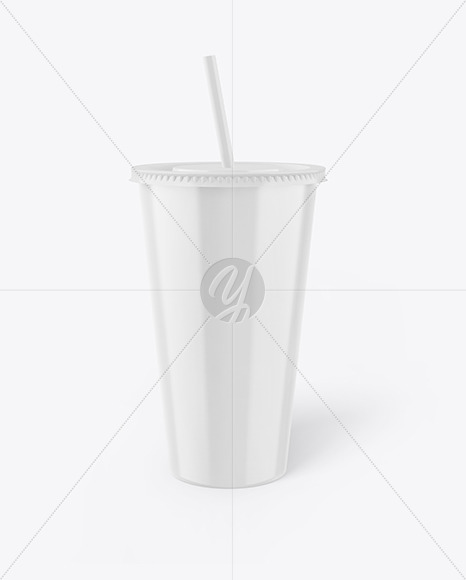 Glossy Drink Cup Mockup