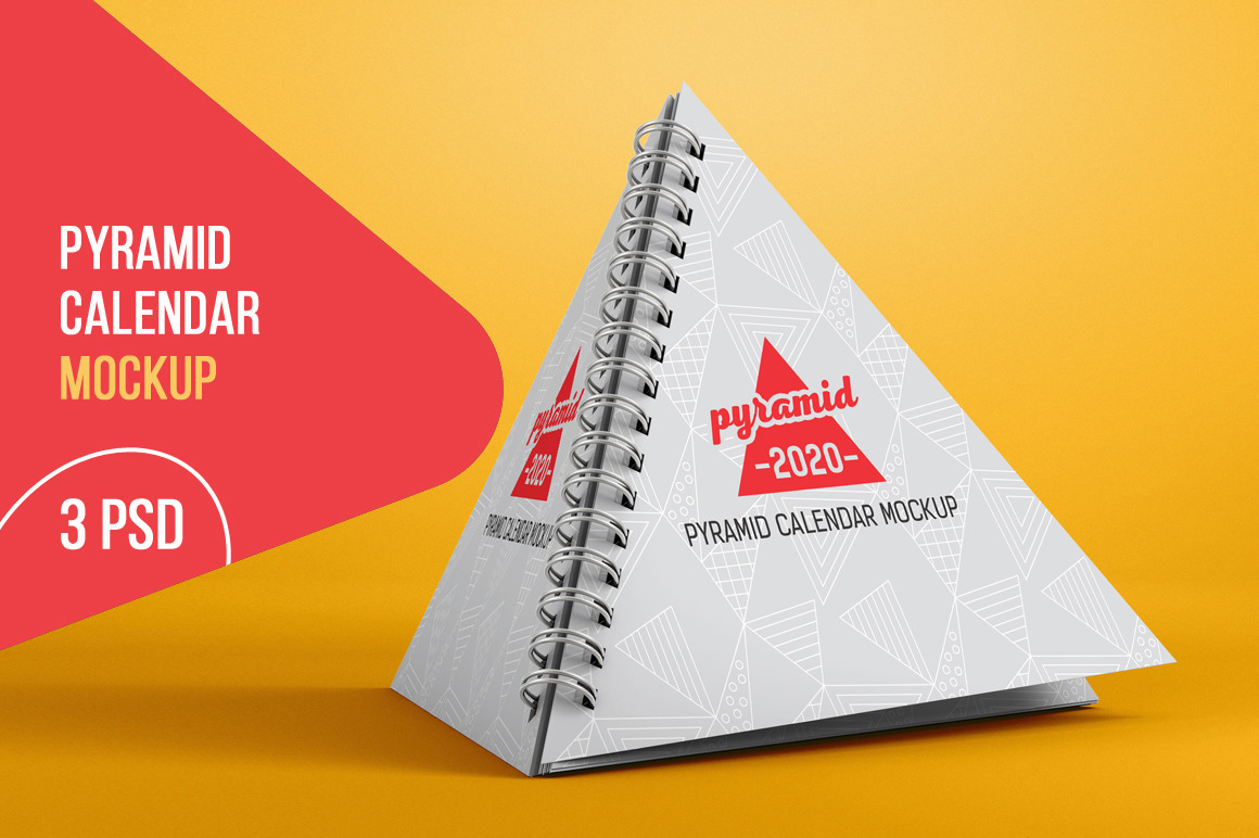 Pyramid Calendar Mockup Pyramid Calendar Mockup