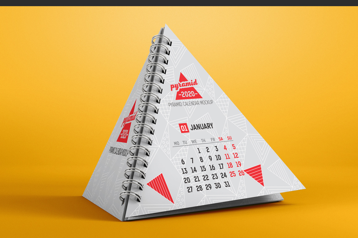 Pyramid Calendar Mockup Pyramid Calendar Mockup