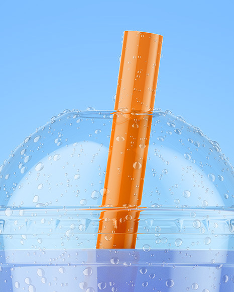 Fruit Bubble Tea Cup Mockup