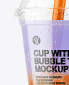 Fruit Bubble Tea Cup Mockup