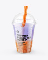 Fruit Bubble Tea Cup Mockup