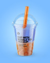 Fruit Bubble Tea Cup Mockup