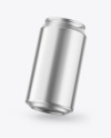 Glossy Metallic Drink Can Mockup