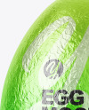 Egg In Metallic Foil Mockup