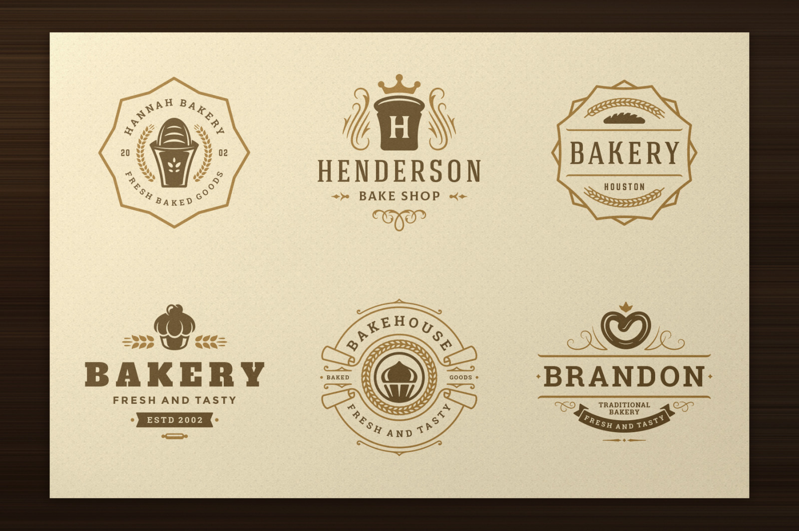 Bakery Logos and Badges