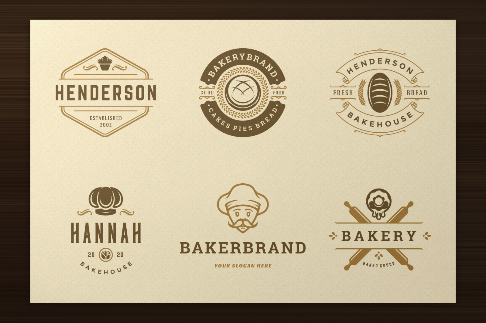 Bakery Logos and Badges