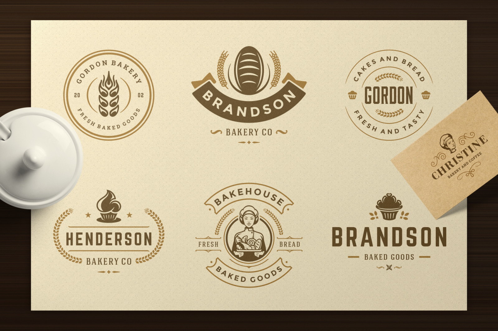 Bakery Logos and Badges