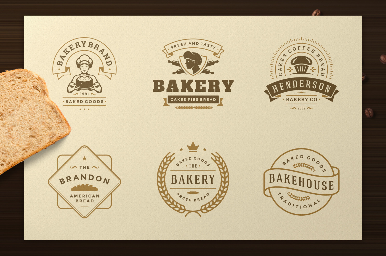 Bakery Logos and Badges