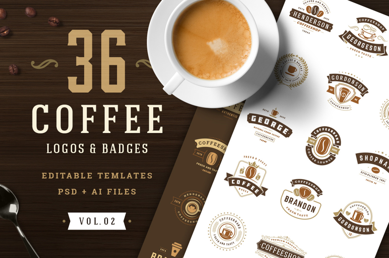 36 Coffee Logos and Badges 36 Coffee Logos and Badges