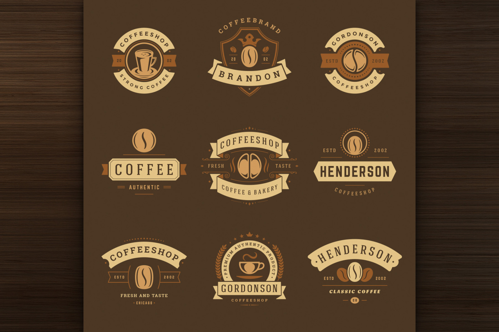 36 Coffee Logos and Badges