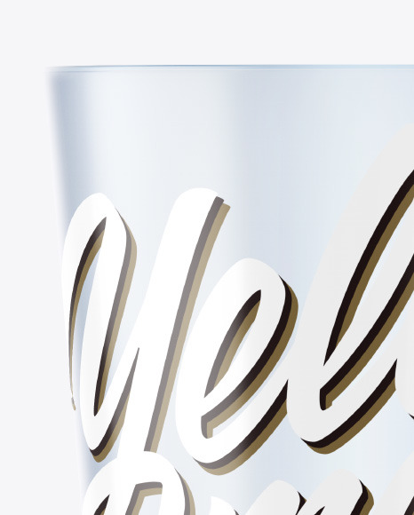 Frosted Plastic Cup Mockup