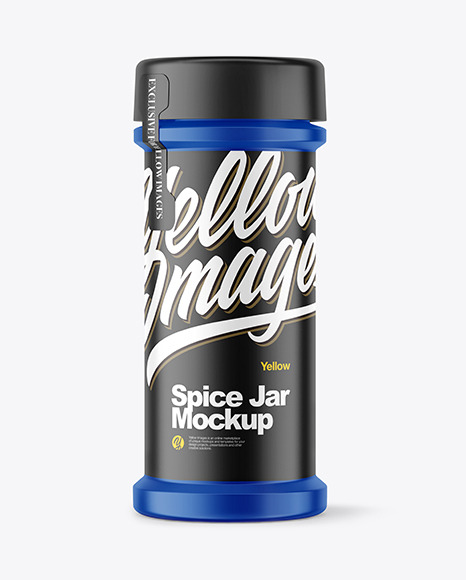 Matte Spice Jar Mockup