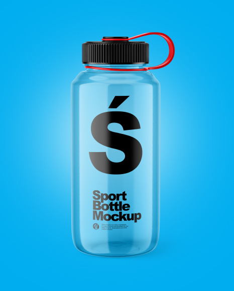 Plastic Sport Bottle Mockup