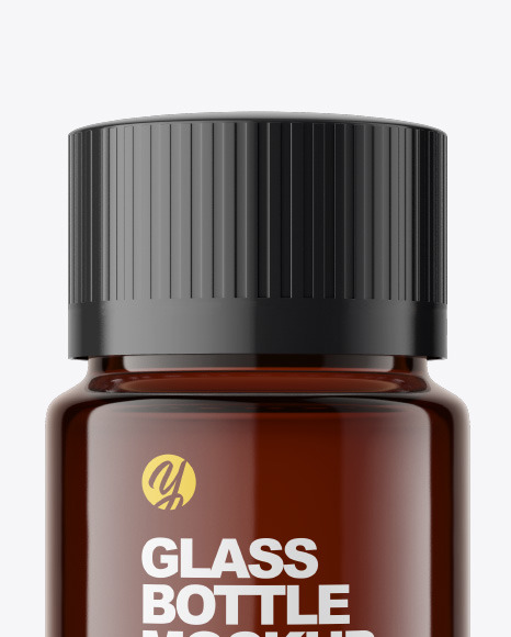 Amber Bottle Mockup