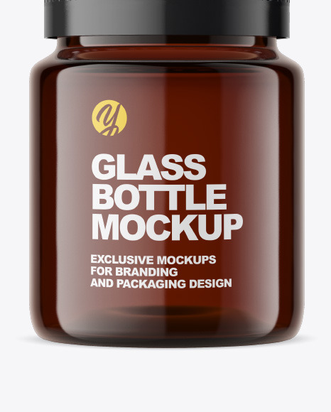 Amber Bottle Mockup