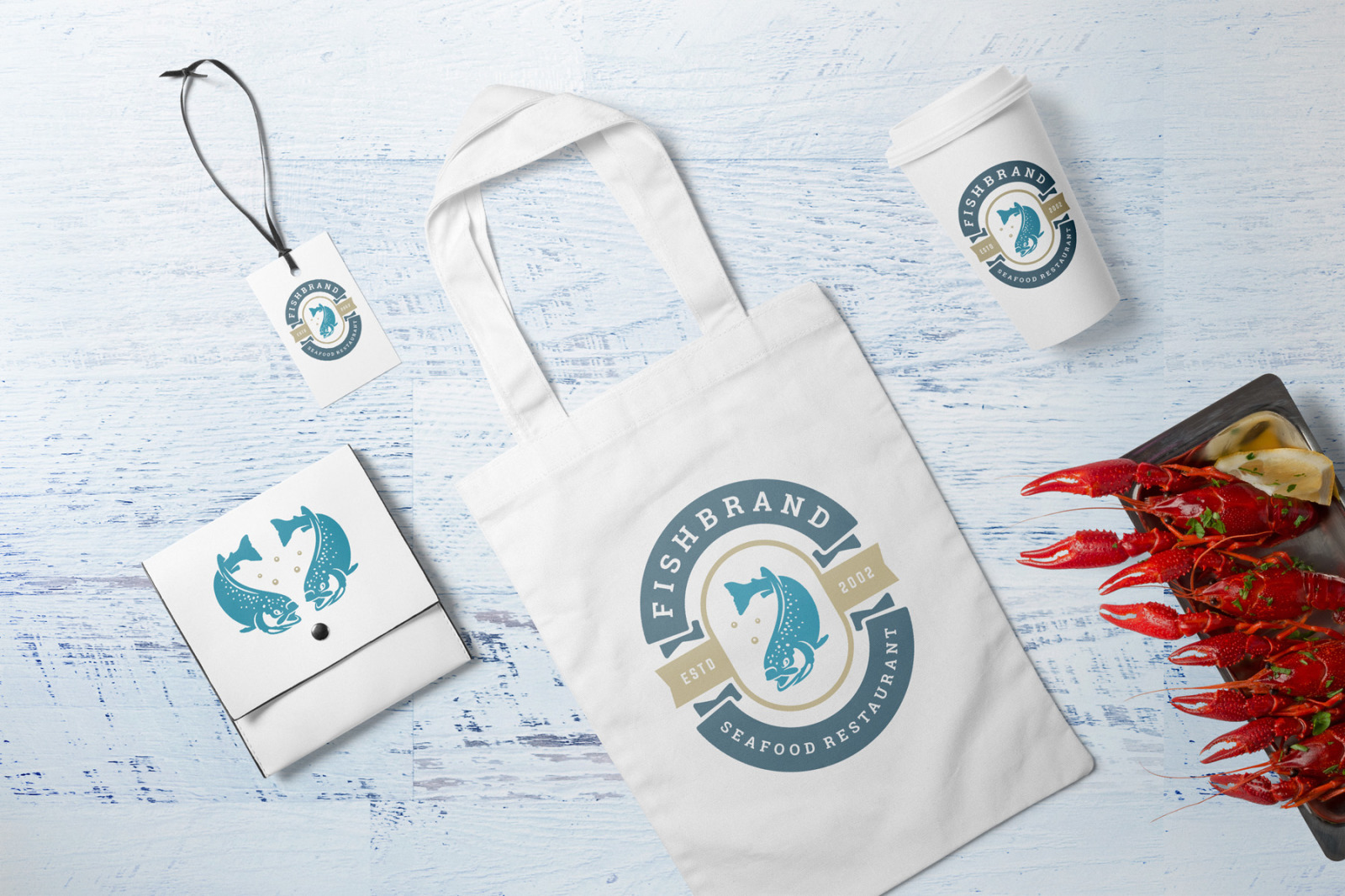 18 Seafood Logos &amp; Badges