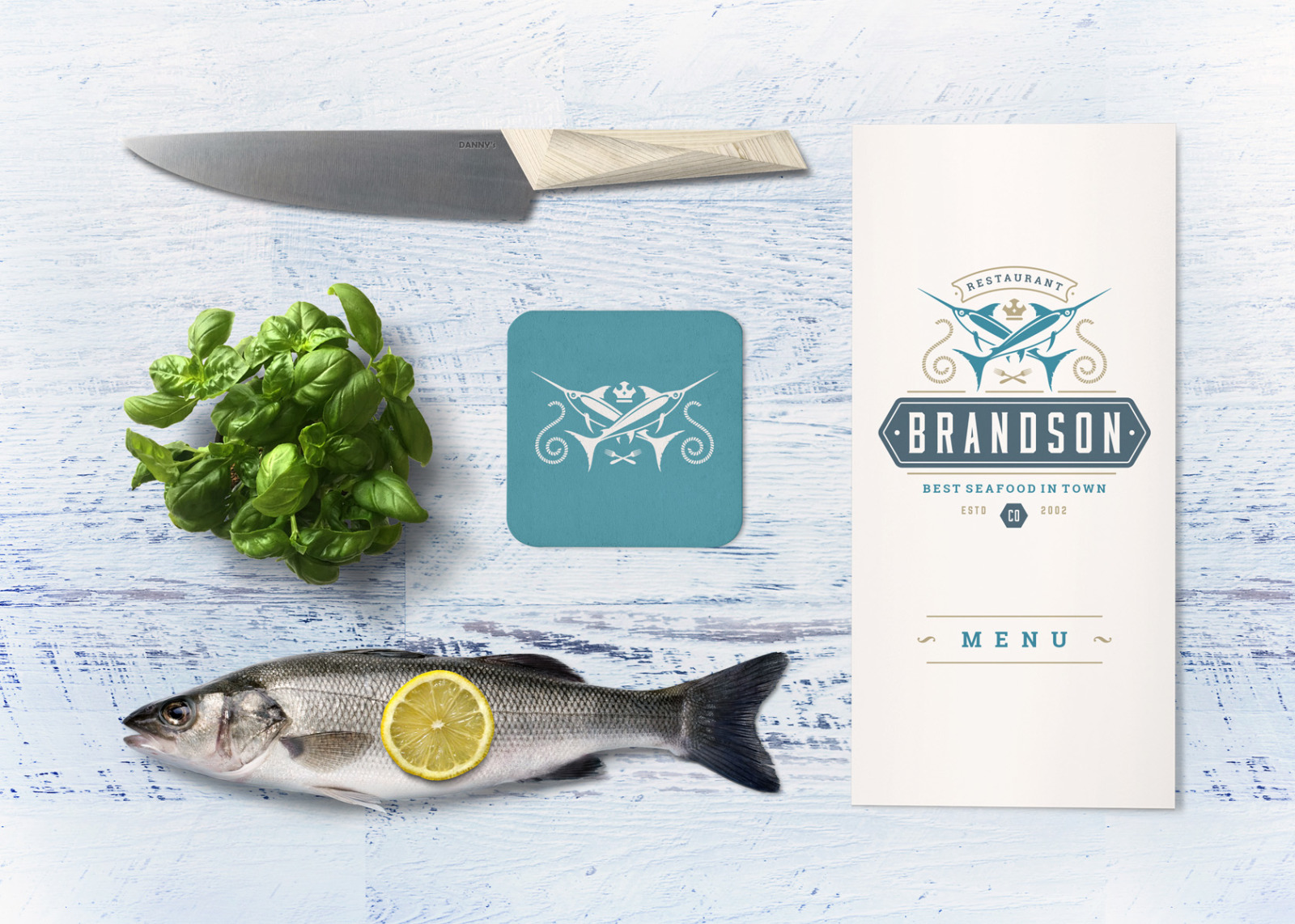 18 Seafood Logos &amp; Badges