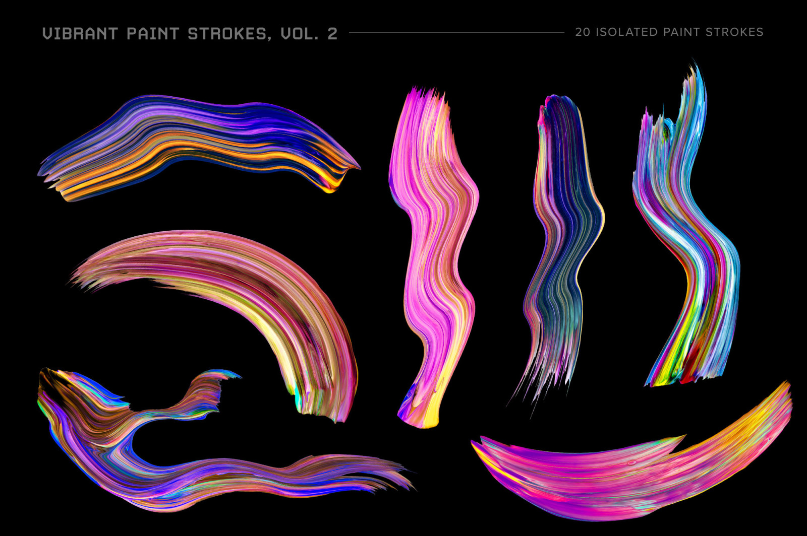 Vibrant Paint Strokes, Vol. 2