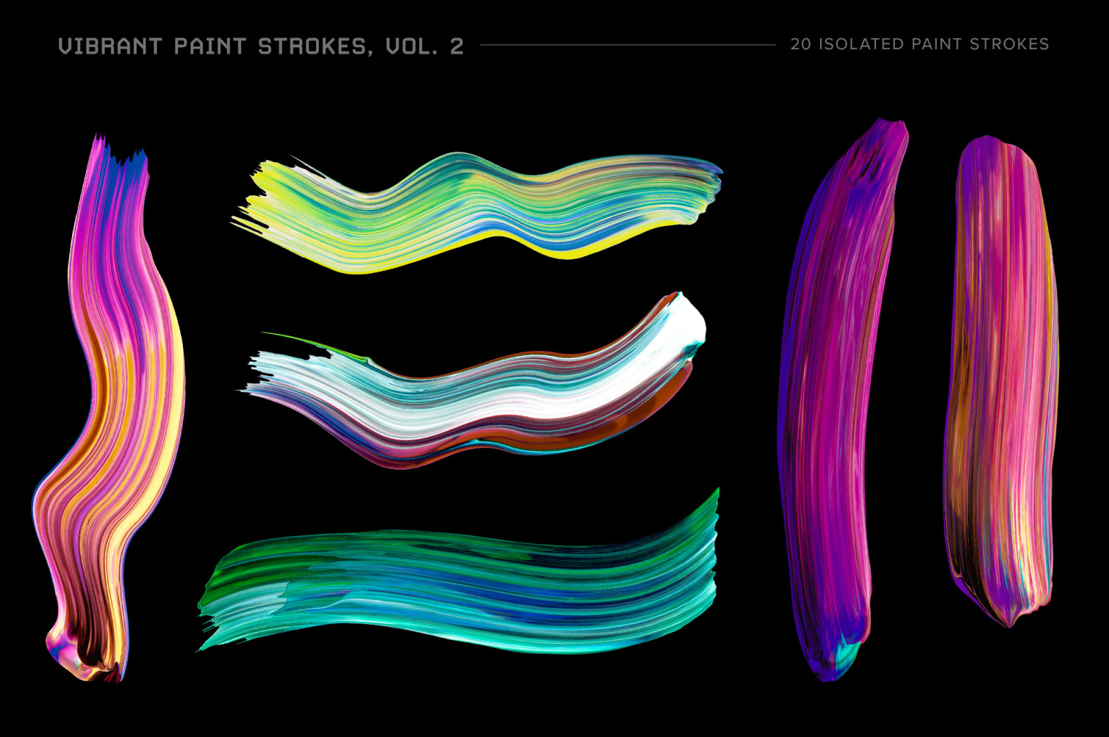 Vibrant Paint Strokes, Vol. 2