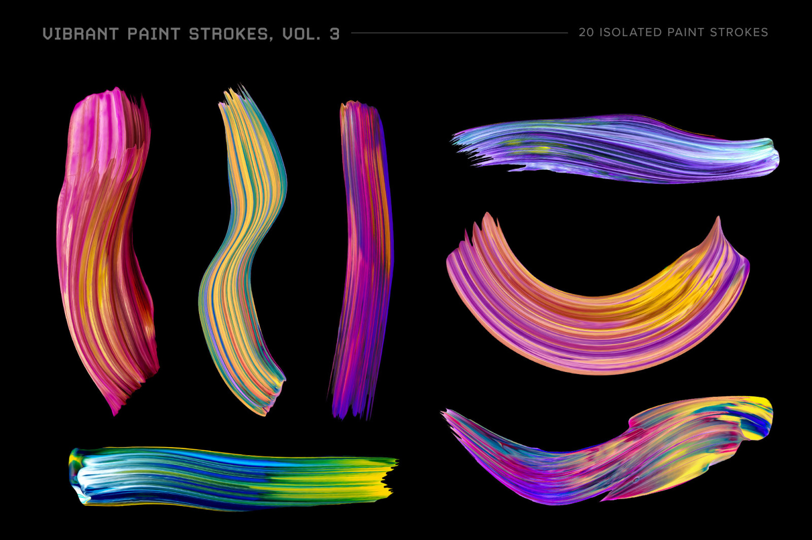 Vibrant Paint Strokes, Vol. 3