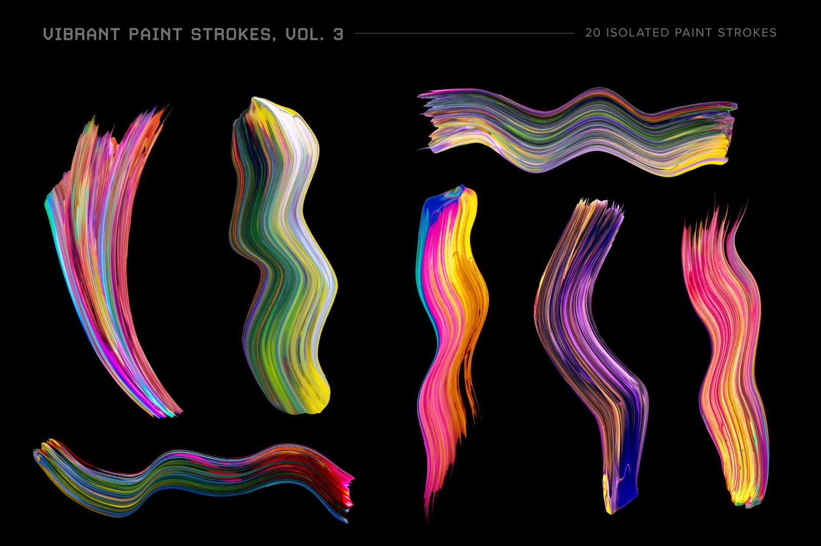 Vibrant Paint Strokes, Vol. 3