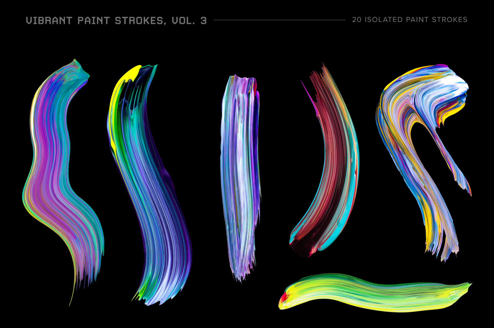 Vibrant Paint Strokes, Vol. 3