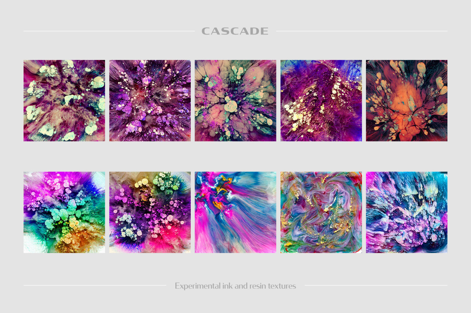 Cascade: Experimental Ink &amp; Resin Textures